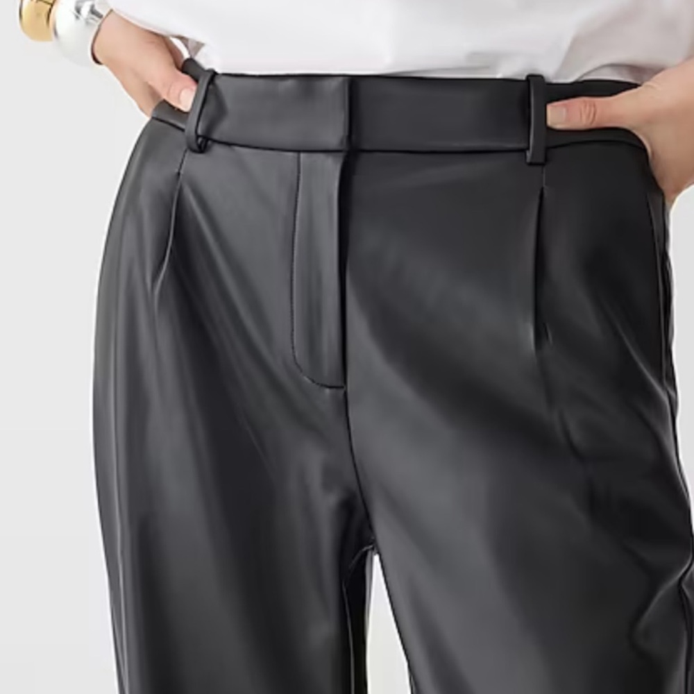 J CREW FAUX LEATHER PANTS sz 8 NWT